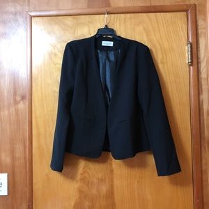 Black cotton blazer, lightweight.  Never worn.